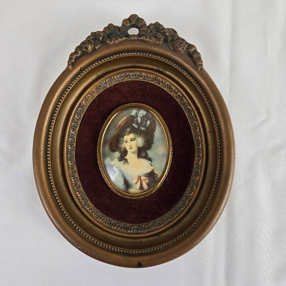Vintage Lady Sheffield by Thomas Gainsborough A Cameo Creation Framed Art Piece - Picture 1 of 10